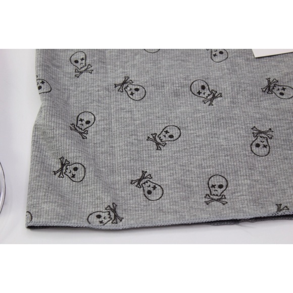 Zara NWT Skull & Bones Print Infinity Scarf - Picture 4 of 4